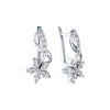 Серьги  White Gold Diamonds Flower (42679) №2