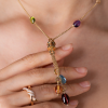 Колье Bvlgari B.Zero1 Multi-Colored Gemstone Yellow Gold (12708) №6