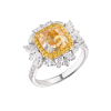 Кольцо GIA 3,51 ct Cushion Cut Fancy Yellow/SI1 GIA (38707) №5