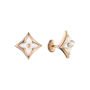 Пусеты Louis Vuitton Color Blossom Star Ear Stud Pink Gold & White Mother-of-Pearl Q96426 (42874) №2