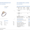 Кольцо  0,52 ct Fancy Light Yellow/I1 Oval Cut Diamond (40435) №4