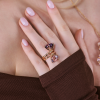 Кольцо Gavello Moving Multi-Gemstone Rose Gold Ring (40098) №6