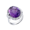 Кольцо  WHITE GOLD & AMETHYST & DIAMONDS (38585) №5