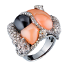 Кольцо  Hand Made Сornelian & Tsavorite & Diamonds (36778) №5