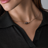 Колье Mikimoto Black Pearl 9 mm & 2 Round Diamonds & White Gold (41750) №7