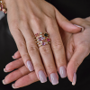 Кольцо Mattia Cielo 5 Rows Ring Amethyst & Tourmaline & Diamonds LJWR143P-PM (42509) №6