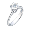 Кольцо  1.00 ct I/SI1 Round Cut Diamond (37691) №3