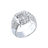 Кольцо  2,25 ct Round & Princess Cut Diamonds & White Gold (41092) №2