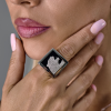 Кольцо Gavello White Gold Onyx & Diamonds (42595) №6