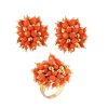 Комплект  Natural Salmon Coral & Yellow Gold (38514) №4