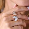 Кольцо Van Cleef & Arpels Two Butterfly Between the Finger Ring VCARO7AL00 (40749) №6