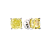 Пусеты GIA Cushion Diamond 4,10 - 4,02 ct Fancy Yellow/VS1-VS2 (GIA) (41868) №4