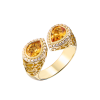 Кольцо  Yellow Gold & Citrine & Diamonds (42546) №2