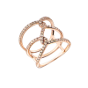 Кольцо  Rose Gold & Round Cut Diamonds (41759) №2