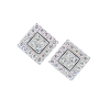Серьги  3,80 ct Round & Princess Cut Diamonds & White Gold (41387) №2