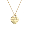 Подвеска Tiffany & Co Notes I LOVE YOU Heart Tag Charm Yellow Gold (41499) №2