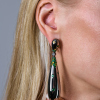 Серьги De grisogono Gocce in blackened white gold with diamonds, sapphires & tsavorites (41012) №5