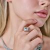 Кольцо RalfDiamonds Трансформер 1,02 ct Fancy Brownish Greenish Yellow/SI1 & White Multishape Cut Diamonds (40721) №8