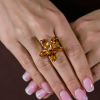 Кольцо  Citrine & Yellow Gold (41973) №5