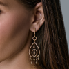 Серьги Crivelli Chandelier Earrings Rose Gold & Diamonds (43091) №4