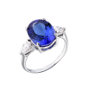 Кольцо  с Танзанитом 5,20 ct Deep Violetish Blue/VS и бриллиантами (41070) №4