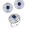 Комплект RalfDiamonds Natural Sapphire 3,50 сt & Round Brilliant 1.45 ct Set (37534) №8