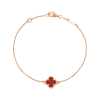 Браслет Van Cleef & Arpels Sweet Alhambra 1 motifs Rose Gold & Carnelian VCARN59K00 (43610) №4