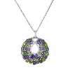 Подвеска  Multigemstone White Gold (43394) №2