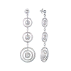 Серьги  Round & Rose Cut Diamonds & White Gold (42488) №2