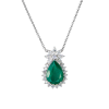 Подвеска  с изумрудом 9,25 ct Moderate Bluish Green/SI1 и 2,25 ct бриллиантами (43554) №4