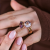 Кольцо Gavello Moving Multi-Gemstone Rose Gold Ring (40098) №7