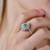 Кольцо RalfDiamonds Трансформер 1,02 ct Fancy Brownish Greenish Yellow/SI1 & White Multishape Cut Diamonds (40721) №7