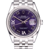 Часы Rolex Datejust 36mm Steel and White Gold Purple Diamond Roman Dial 126234 (35723) №3