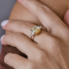 Кольцо Damiani 3,32 ct Natural Fancy Yellow/VS2 Cushion Cut Diamond (40933) №8
