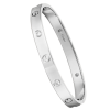 Браслет Cartier Love 4 Diamond White Gold CRB6070117 (37220) №5