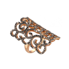 Кольцо Casato Daphe Rose Gold black & white diamonds (37559) №2