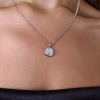 Подвеска GIA 2,06 ct E/IF Royal Asscher Cut & Platinum (40676) №8