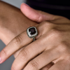 Кольцо  Smoky Quartz & Diamonds im White Gold (42651) №6
