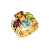 Кольцо  в стиле Bvlgari Allegra Color Collection 3-Band (41896) №2