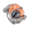 Кольцо  Hand Made Сornelian & Tsavorite & Diamonds (36778) №6