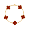 Браслет Van Cleef & Arpels Vintage Alhambra 5 motifs, yellow gold, Carnelian VCARD35500 (43017) №3