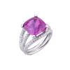 Кольцо Adler 11.30 ct Purple Red Sapphire & 1.80 ct Round Diamonds (38173) №3