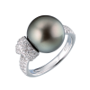 Кольцо Mikimoto Black South Sea Pearl 13.5 mm Diamonds 0.45 ct (36833) №2