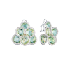 Серьги  White Gold & Tourmaline & Diamond (43307) №2