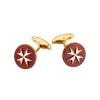Запонки Faberge Maltese Cross Red Enamel (40226) №2