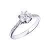 Кольцо Albedo 1,00 ct H/VS2 Round Cut Diamond& White Gold (38364) №5