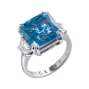 Кольцо GIA 10.04 ct Голубой Бриллиант Кушон (37171) №5