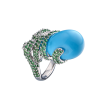 Комплект  Chrysolites & Turquoise White Gold в стиле De Grisogono (38019) №11