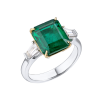 Кольцо Yanush Gioielli 4,49 ct Natural Octagonal Cut Vivid Green Emerald Zambia & Diamonds YR31066TTEM (40307) №5