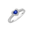 Кольцо Mercury 0,25 ct Heart Shape Sapphire & Diamonds & White Gold MR18749WS (43659) №2